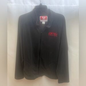 AMC Theatres Team 365 XL Black Fleece Jacket Zip Up Lightweight Uniform